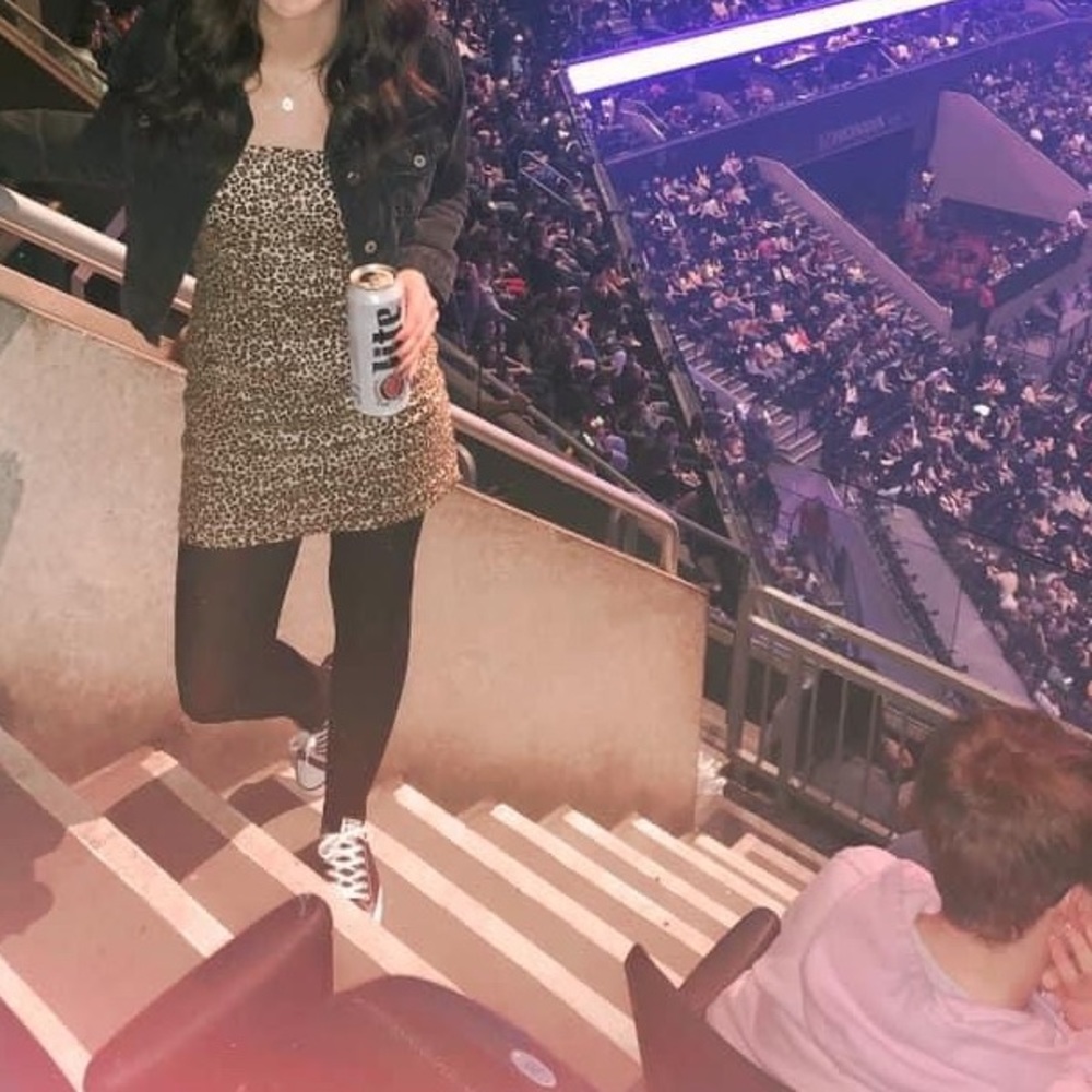 Kendall and Kylie Leopard Print Mini Dress